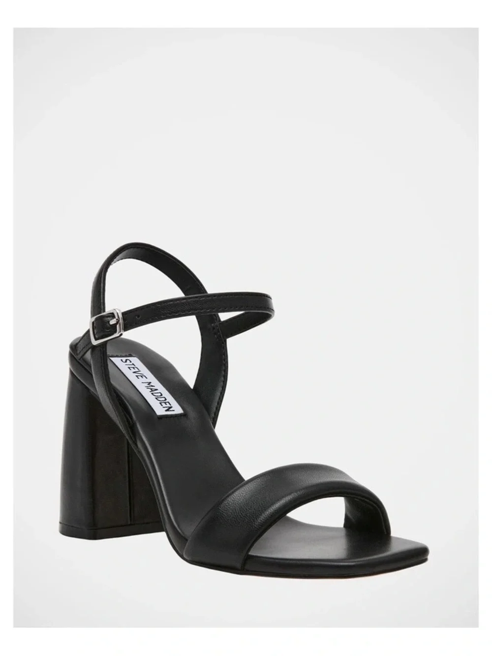 Steve Madden Mareena Black Block Heel Sandals Size 8